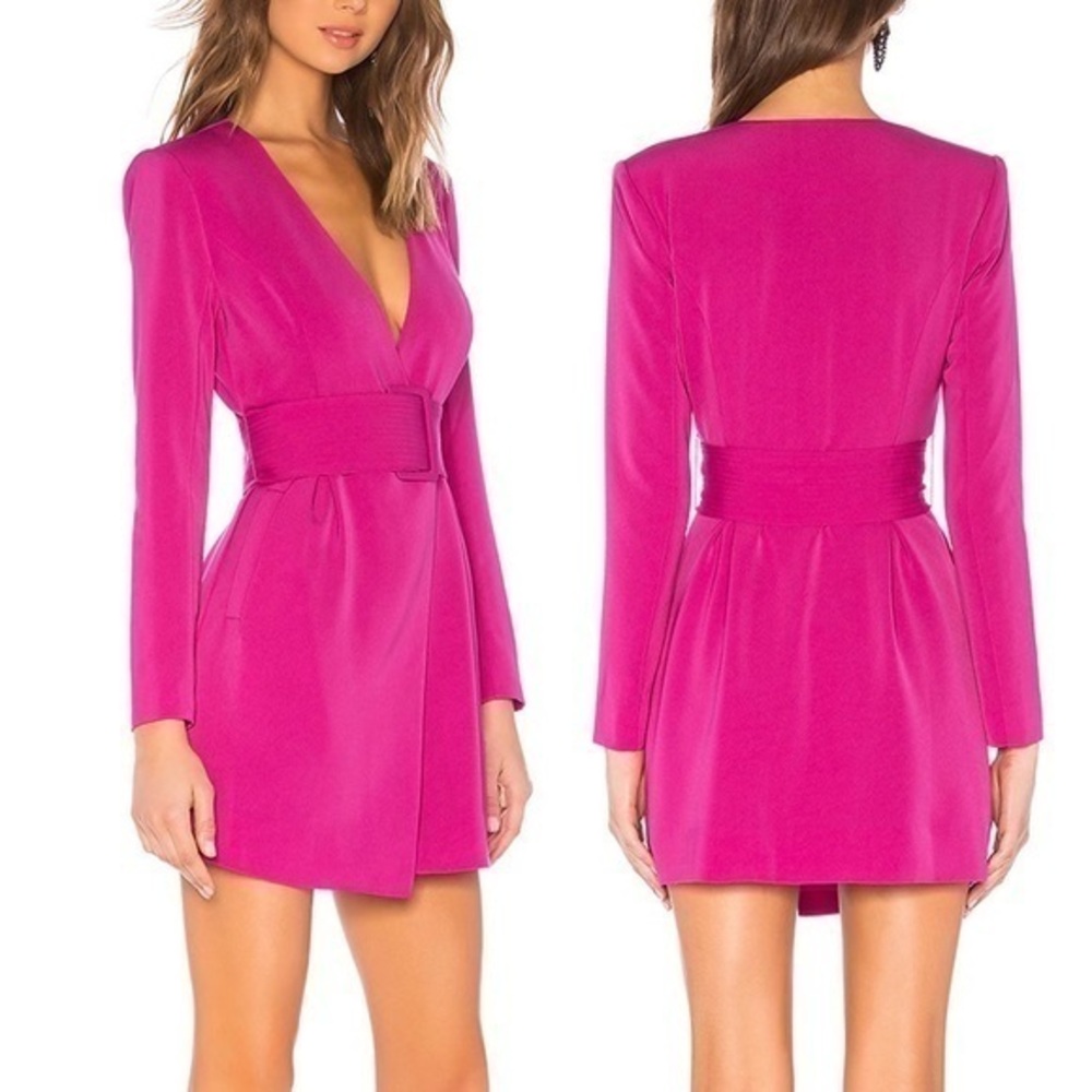 NBD x Naven NWT Aida V-neck Long Sleece Mini Dress XXS